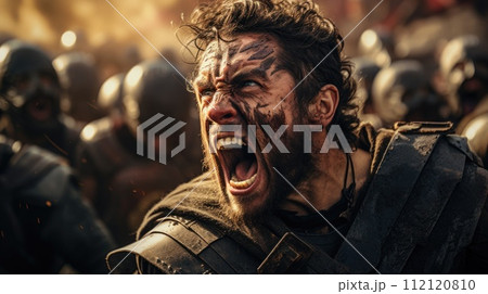 Spartan, a solitary warrior in minimalist armor, radiating discipline and strength. Embody essence of ancient Greek valor unyielding resilience. Austere training battlefield prowess, essence spirit. 112120810