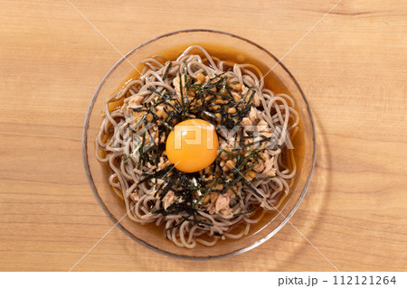 ツナと納豆の冷やし蕎麦 112121264