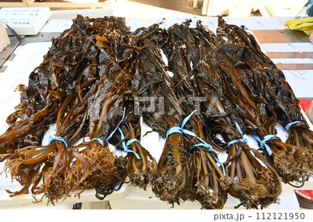 Korea seafood. sea mustard, seaweed drying seaweed 112121950