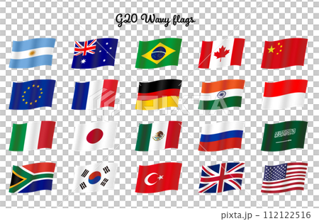 G20峰會參加國國旗套裝 112122516