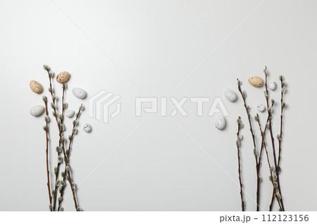 Spring holiday - Easter, concept of Easter with willow 112123156