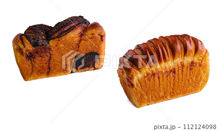 fresh baking bread loaf tin 112124098