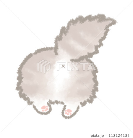 ふんわりかわいい長毛猫のおしり ふんわりかわいい長毛猫のおしり 112124182