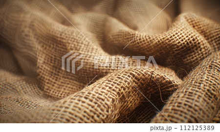 Correction: Sackcloth texture background in close-up with shallow depth of field. Correction: Sackcloth texture background in close-up with shallow depth of field. 112125389