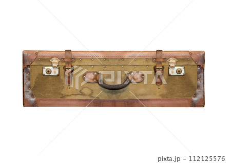 vintage suitcase isolated on white background vintage suitcase isolated on white background 112125576