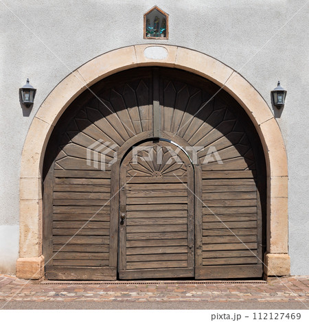 beautiful gate in the commune of Eguisheim France 112127469