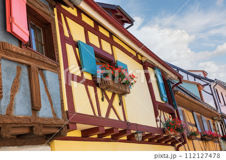 buildings with windows in the commune of Eguisheim France 112127478