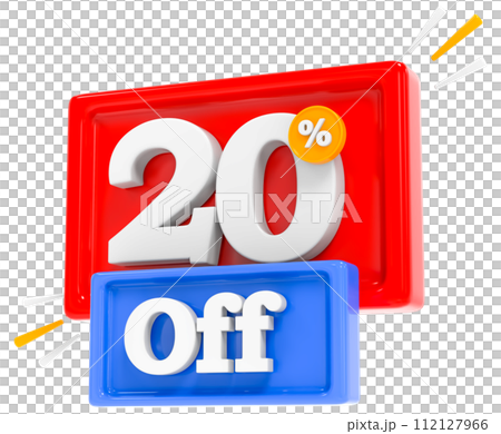 Discount Up To Percent 3D Render 112127966