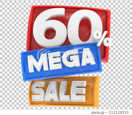 Mega Sale Discount Up To Percent 3D Render 112128553