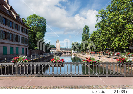 bridge over the river Ile in Strasbourg France 112128952