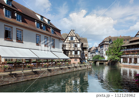 houses by the river in Strasbourg France houses by the river in Strasbourg France 112128962