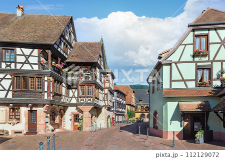 colorful street in Kaysersberg colorful street in Kaysersberg 112129072