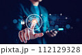 Business global internet connection application technology and digital marketing, Data Analyst technology concept. Digital link tech, Financial and banking, Big data, Online, Network market, Solution. 112129328