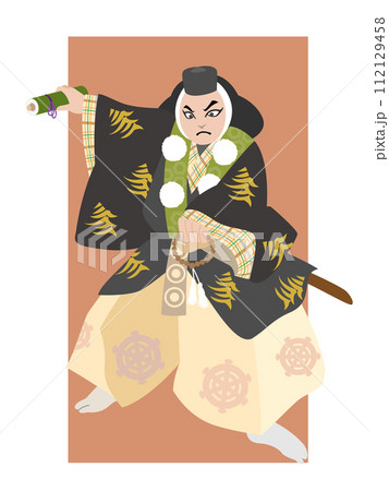 歌舞伎の勧進帳の弁慶 112129458