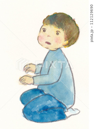 時が止まったように動かなくなる男の子 112129690