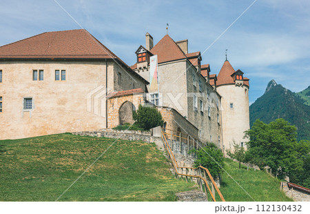 Medieval town of Gruyeres, Fribourg 112130432