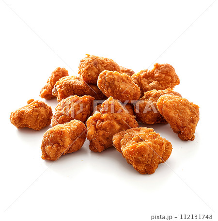 Nuggets heap on white backgrounds 112131748