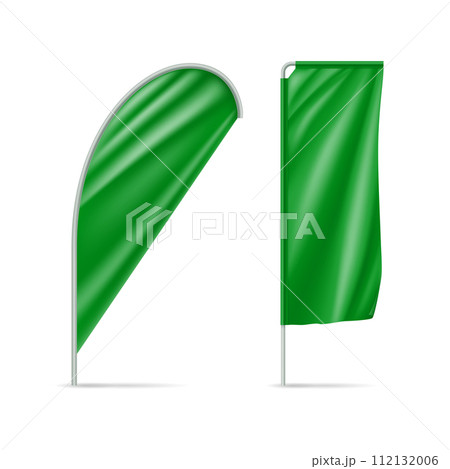Green drop and rectangular flags Green drop and rectangular flags 112132006