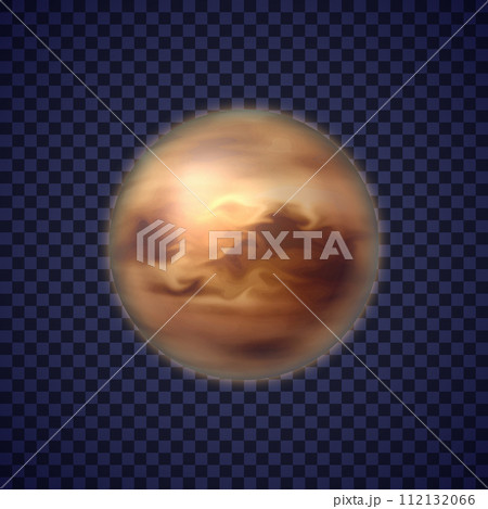 Realistic venus planet on transparent background 112132066