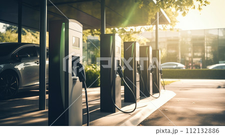 Green Electric Gas Station Green Electric Gas Station 112132886