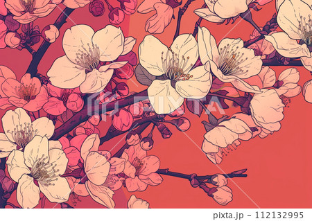 【AI生成画像・AIイラスト】桜のイラスト 【AI生成画像・AIイラスト】桜のイラスト 112132995