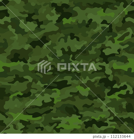Seamless abstract military camouflage pattern vector for decor and textile. 112133644