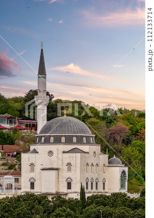 Haci Mehmet Ali Ozturk Mosque, Kuzguncuk neighbourhood, Uskudar district, in the Asian side of Istanbul, Turkey Haci Mehmet Ali Ozturk Mosque, Kuzguncuk neighbourhood, Uskudar district, in the Asian side of Istanbul, Turkey 112133714
