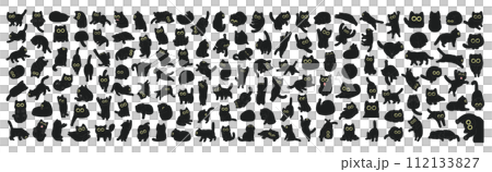猫キャラクターセット 112133827