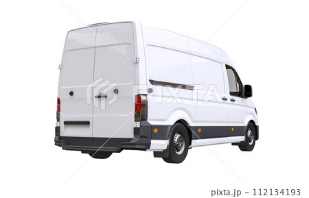 delivery van isolated on white delivery van isolated on white 112134193