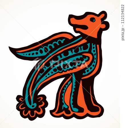 Celtic ornament. Vector drawing label 112134822