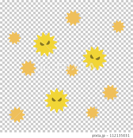 花粉和黃塵向量插圖素材 花粉和黃塵向量插圖素材 112135031