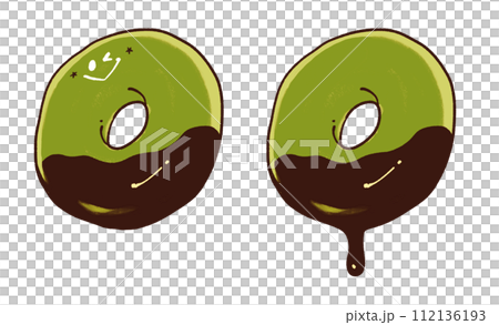 donut chocolate d 112136193