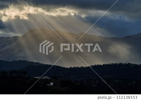 Ronda town surroundings Spain landscape Ronda town surroundings Spain landscape 112136553