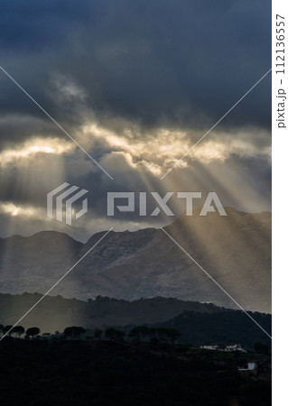 Ronda town surroundings Spain landscape  112136557