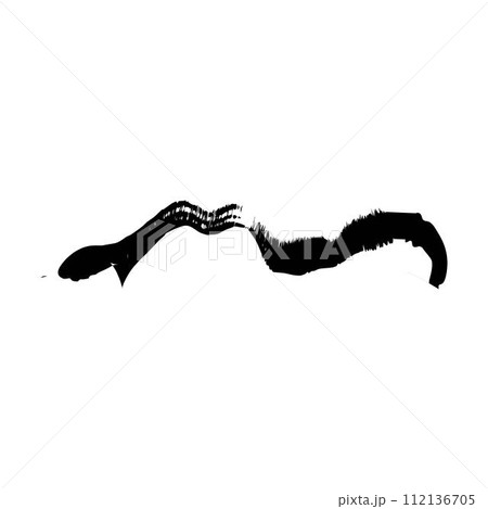 Brush stroke line element, grunge charcoal hand drawn hatches scribble marker art brushes line, chalk texture doodle drawing design illustration 112136705