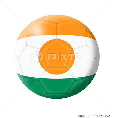 Niger soccer ball football with clipping path Niger soccer ball football with clipping path 112137592