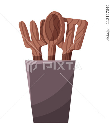 Kitchen room interior. Kirchen symbol. Constructor element to build your own design. Vector illusttration EPS10 112137840