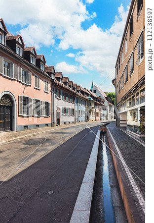 street of Freiburg im Breisgau in germany street of Freiburg im Breisgau in germany 112138597