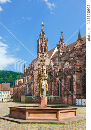 cathedral in the freiburg germany cathedral in the freiburg germany 112138605