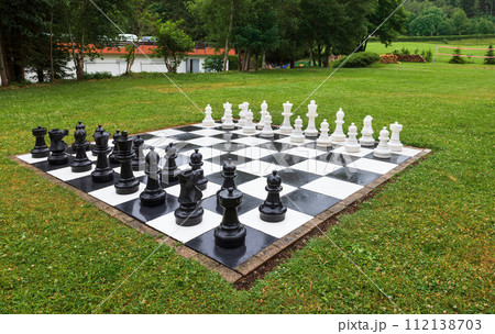 street chess on green grass 112138703