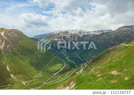 mountain landscape of swiss alps 112138737