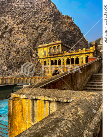 Galta Ji Hindu temple near Jaipur, Rajasthan . High quality photo 112138950