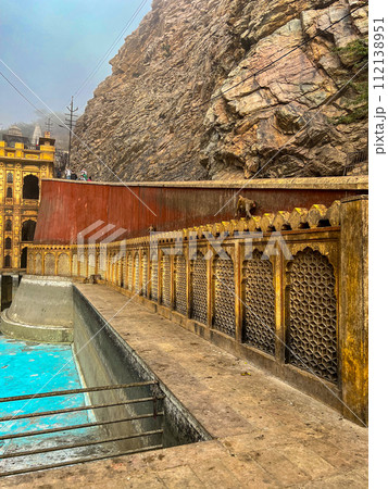 Galta Ji Hindu temple near Jaipur, Rajasthan . High quality photo 112138951