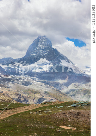 Gornergrat, Switzerland. Matterhorn mountain visible in background 112138983