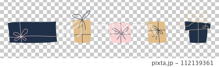 Hand drawn gift box set Hand drawn gift box set 112139361