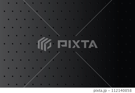 Black perforated Texture. Dark metal background 112140858