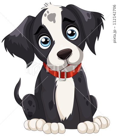 Adorable Puppy with Sparkling Blue Eyes Adorable Puppy with Sparkling Blue Eyes 112142706