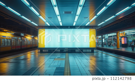 駅の広告素材 112142798