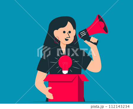Develop new idea. New innovation product vector concept 112143234