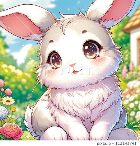 アニメ風ウサギのイラスト素材 [112143741] - PIXTA
